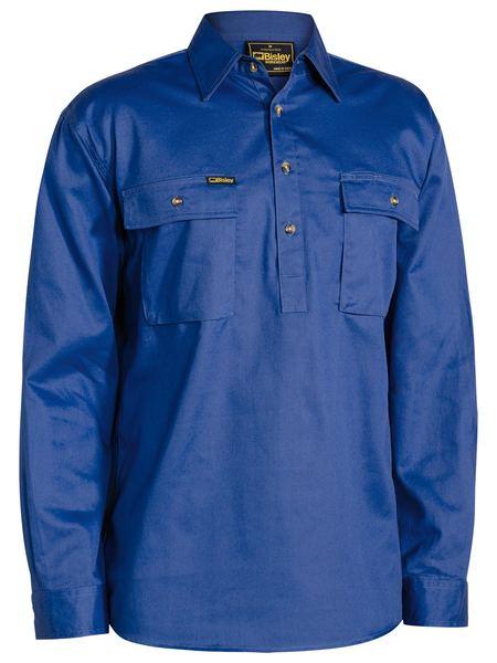 BISLEY BSC6433 CLOSED FRONT COTTON DRILL SHIRT