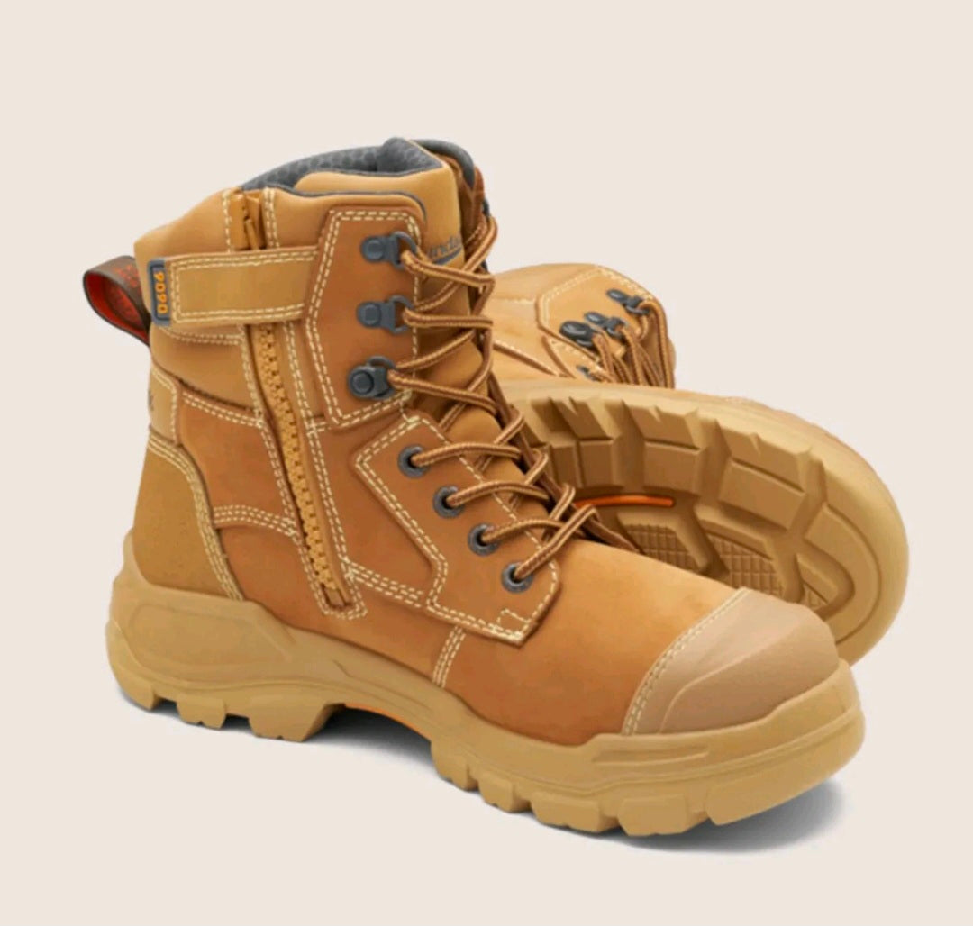 RotoFlex MAX Wheat 150mm AquaShield Zip Sided Safety Boot - 9099