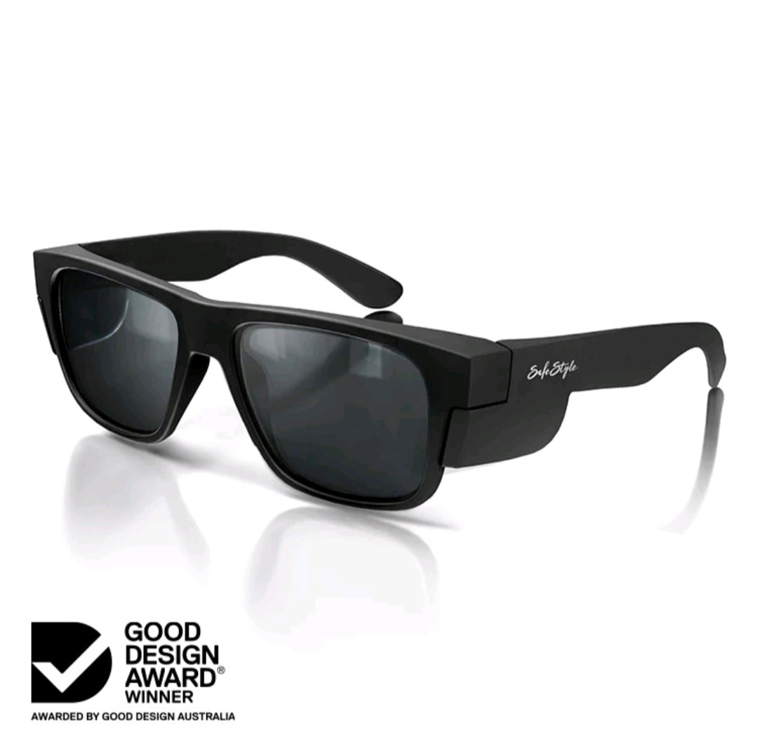 Safe Style Fusions Matte Black Frame/Polarised UV400 FMBP100