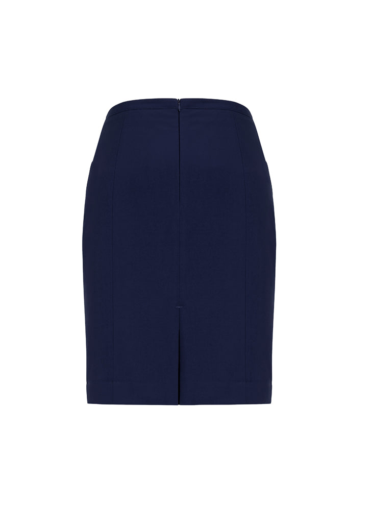 Biz Corporates Ladies Front Pleat Detail Straight Skirt - 20720