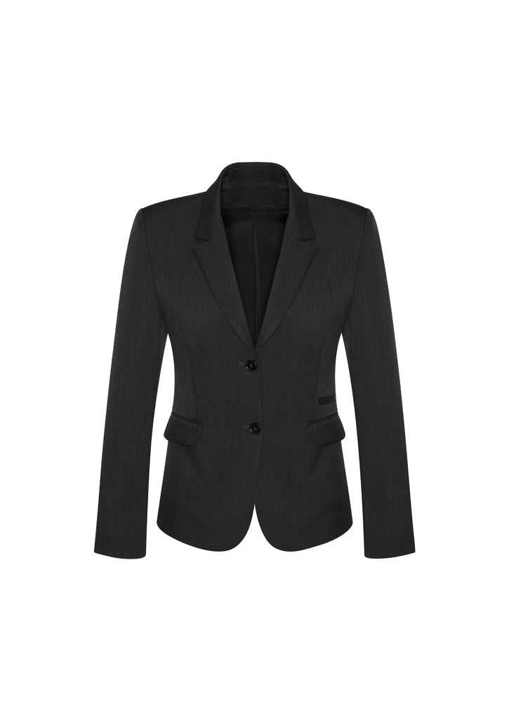 Biz Corporates Ladies Comfort Wool Stretch 2 Button Mid Length Jacket - 64019