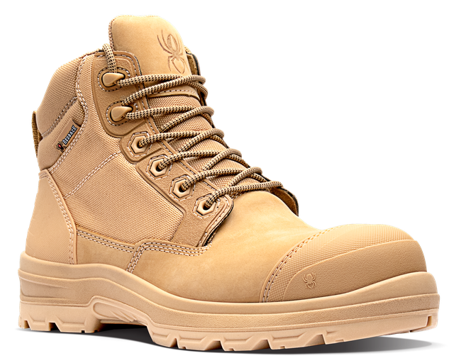 Redback LYNX Zip/Lace Safety composite boot -Stone Nubuck