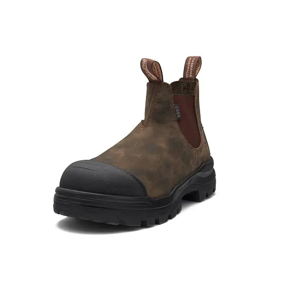 Blundstone RotoFlex Water-Resistant Nubuck Elastic Side Safety Boot - 8002