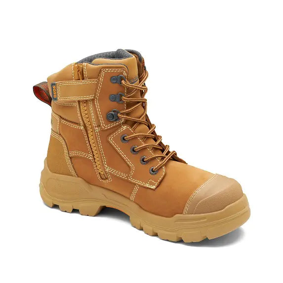 Blundstone 9090 RotoFlex MAX water-resistant premium nubuck 150mm penetration-resistant zip sided safety boot