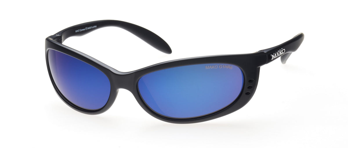 MAKO SLEEK SMK9371 MtBlk Glass HDIR Brown Blue Mirror G1HR6