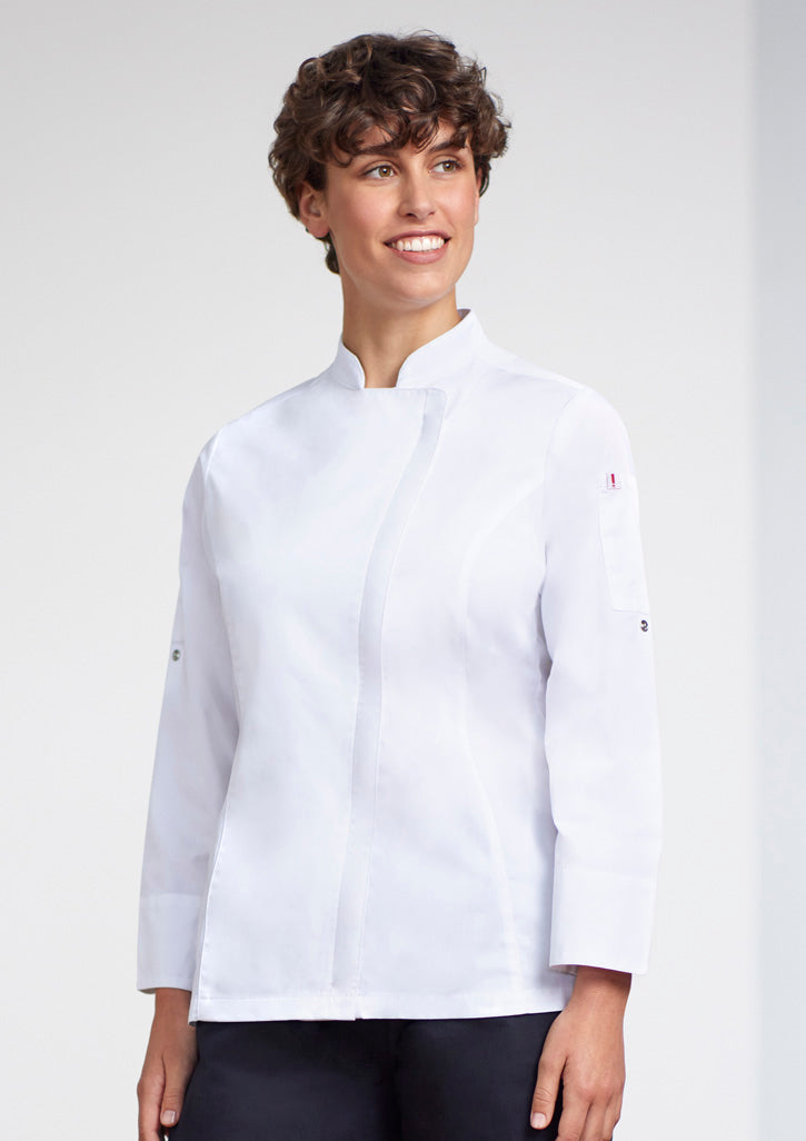 Biz Collection Ladies Alfresco Zip L/S Chef Jacket - CH330LL