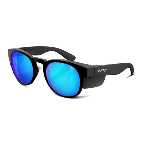 Safe Style Cruisers Matte Black Frame/Mirror Blue Polarised UV400 - CRMBBP100