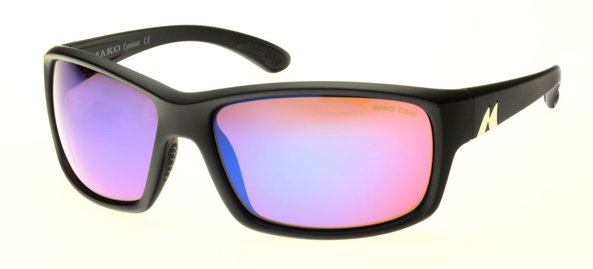 MAKO EDGE 9604 MtBlk Glass HD Copper Blue Mirror