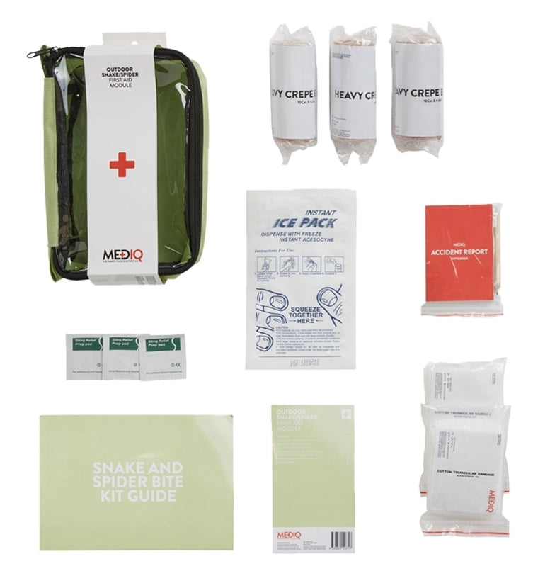 MEDIQ Incident Ready First Aid Module Outdoor / Snake / Spider In Lime Softpack - FAMO