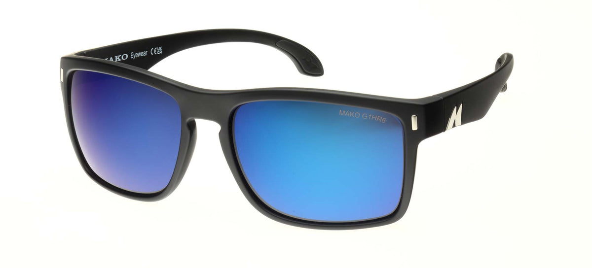 MAKO GT XL 9615 MtBlk Glass HDIR Brown Blue Mirror