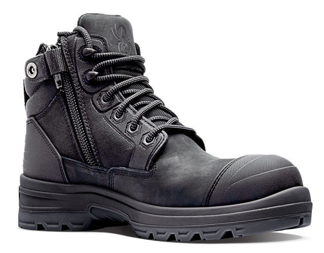 Redback LYNX Zip/Lace Safety composite boot -Black Nubuck