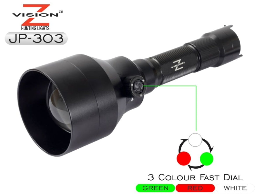 Z-VISION JP-303  3 IN 1 TORCH - 3 LED COLOURS