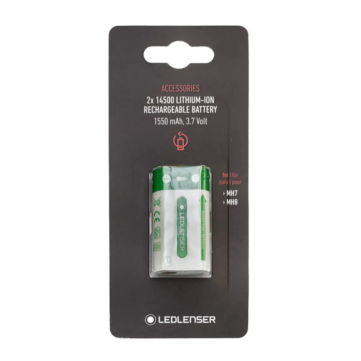 LedLenser 2 x 14500 battery 500987
