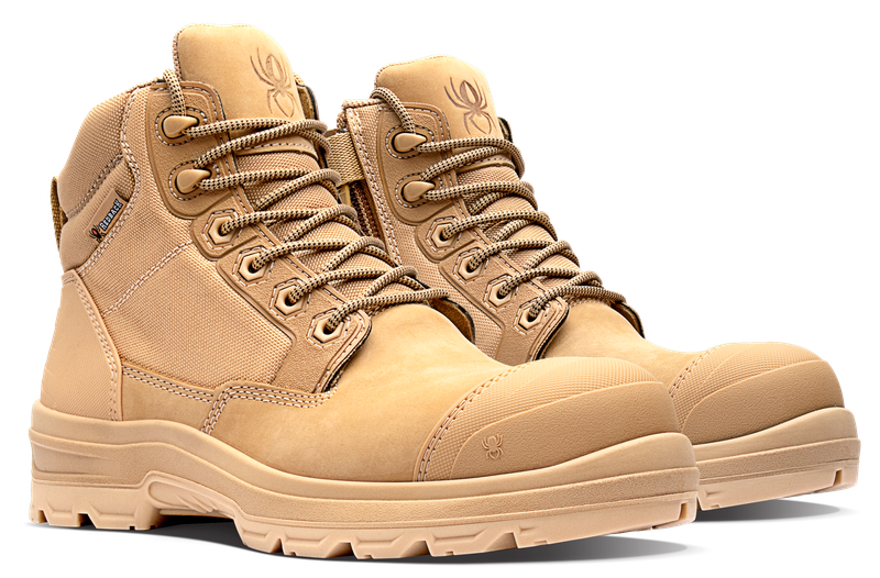 Redback LYNX Zip/Lace Safety composite boot -Stone Nubuck