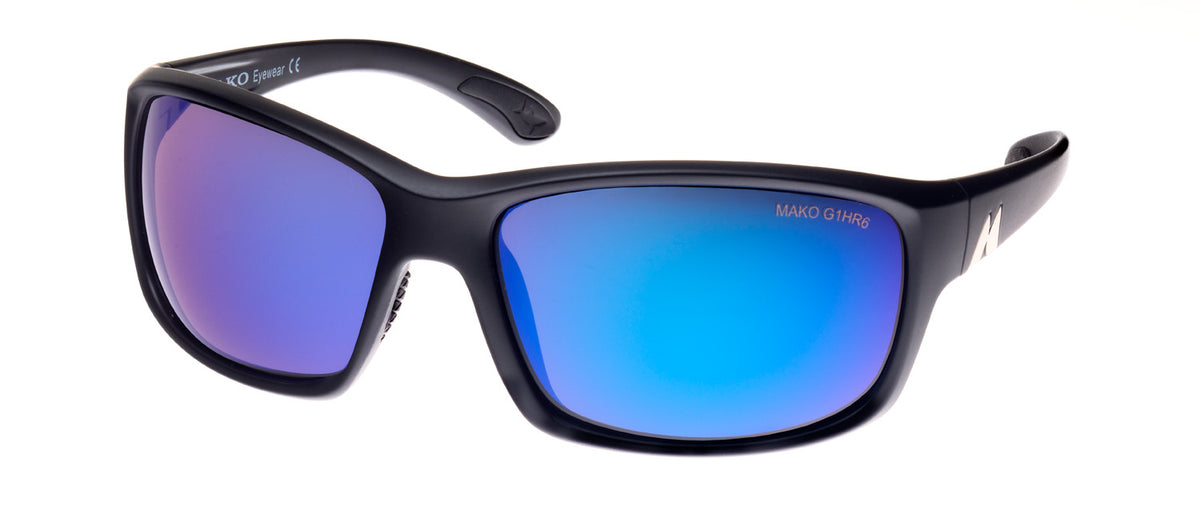 MAKO EDGE 9604 MtBlk Glass HDIR Brown Blue Mirror M01G1HR6