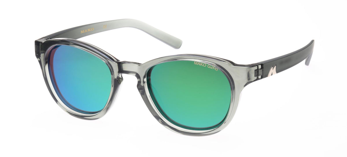 MAKO OCEANS 9616 CrstGrey Glass HD Rose Green Mirror