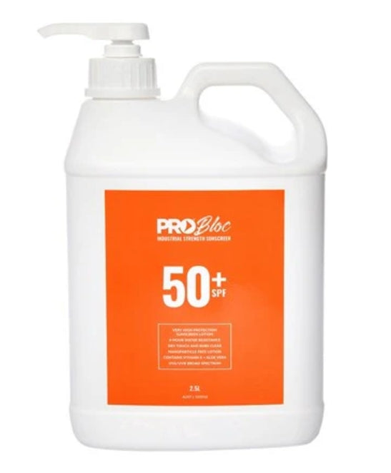 PROBLOC 50+ SUNSCREEN 2.5lt PUMP BOTTLE SS25-50