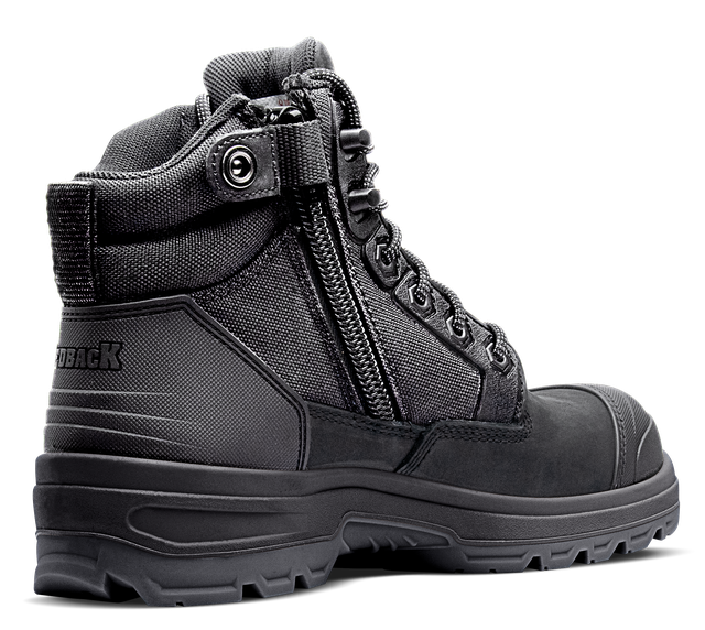 Redback LYNX Zip/Lace Safety composite boot -Black Nubuck