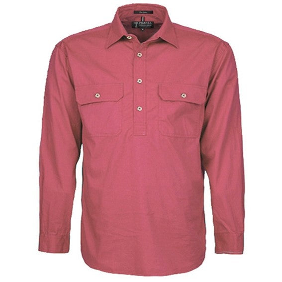 Pilbara Mens Cotton C/Front L/S Shirt - RM200CF
