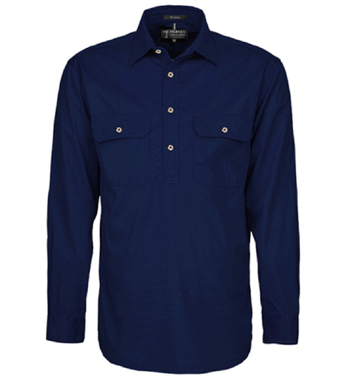 Pilbara Mens Cotton C/Front L/S Shirt - RM200CF