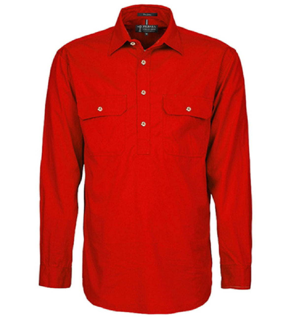 Pilbara Mens Cotton C/Front L/S Shirt - RM200CF
