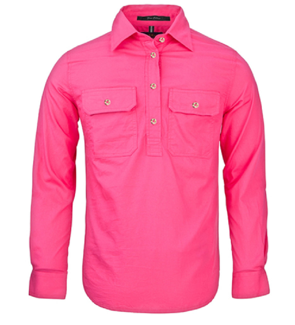 Pilbara Kids Closed Front L/S Shirt - RM400CF