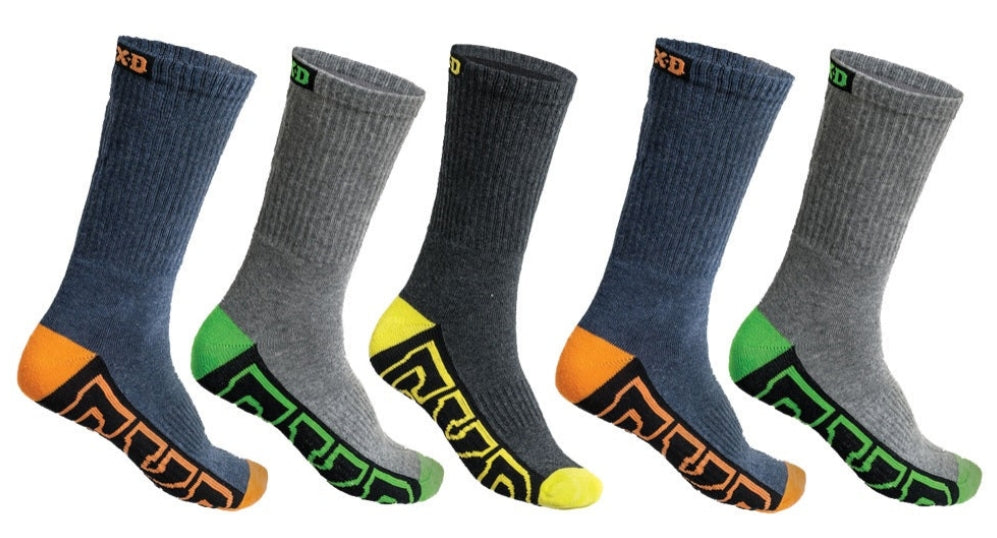 FXD 5PK Cotton Work Sock - SK-1