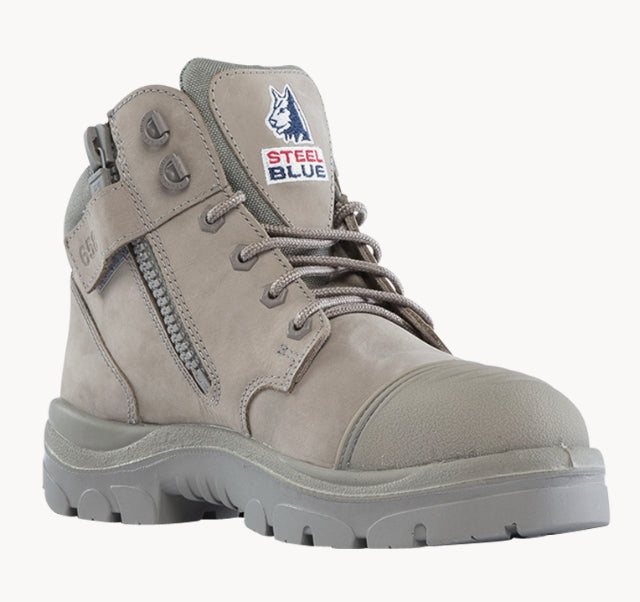 Steel Blue Parkes Zip/Lace Safety Boot + Scuff - 312658