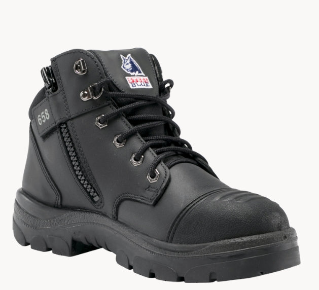 Steel Blue Parkes Zip/Lace Safety Boot + Scuff - 312658