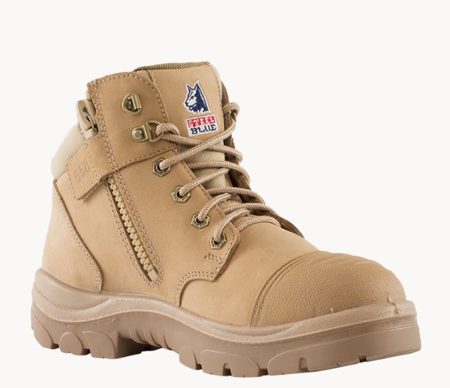 Steel Blue Parkes Zip/Lace Safety Boot + Scuff - 312658