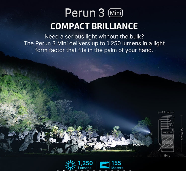 Olight Black Perun 3 mini