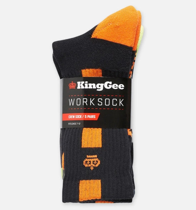 King Gee CREW SOCK 5 PACK