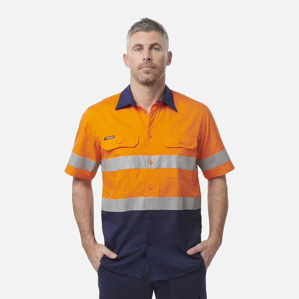 King Gee Work Cool Taped Short Sleeved Shirt - K54911