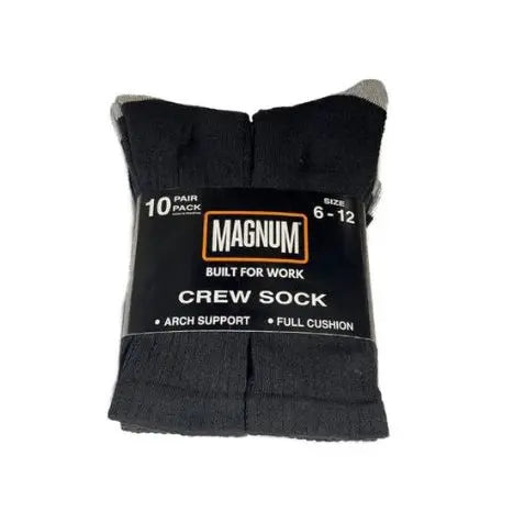 Magnum Crew 10 Pack Socks - MCS100