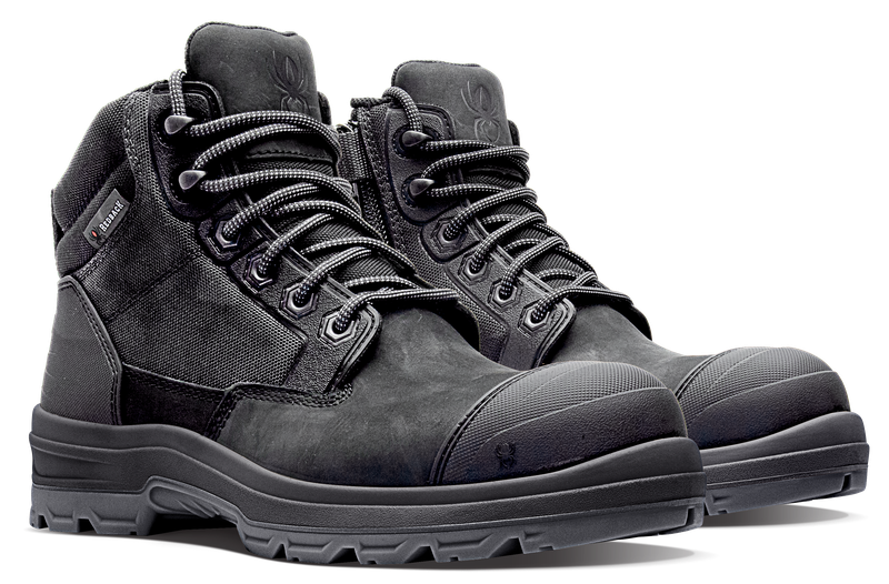 Redback LYNX Zip/Lace Safety composite boot -Black Nubuck
