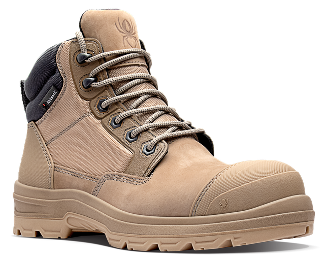 Redback LYNX Zip/Lace Safety composite boot -Stone Nubuck