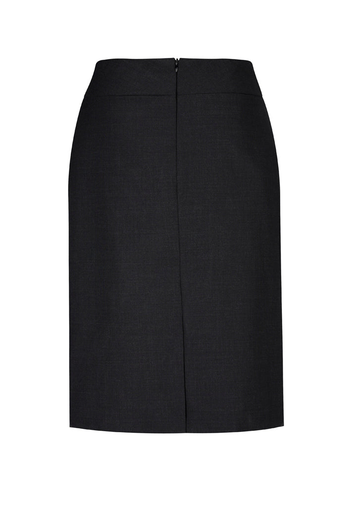 Biz Corporates Ladies Wool Blend Relaxed Lined Skirt - 24011