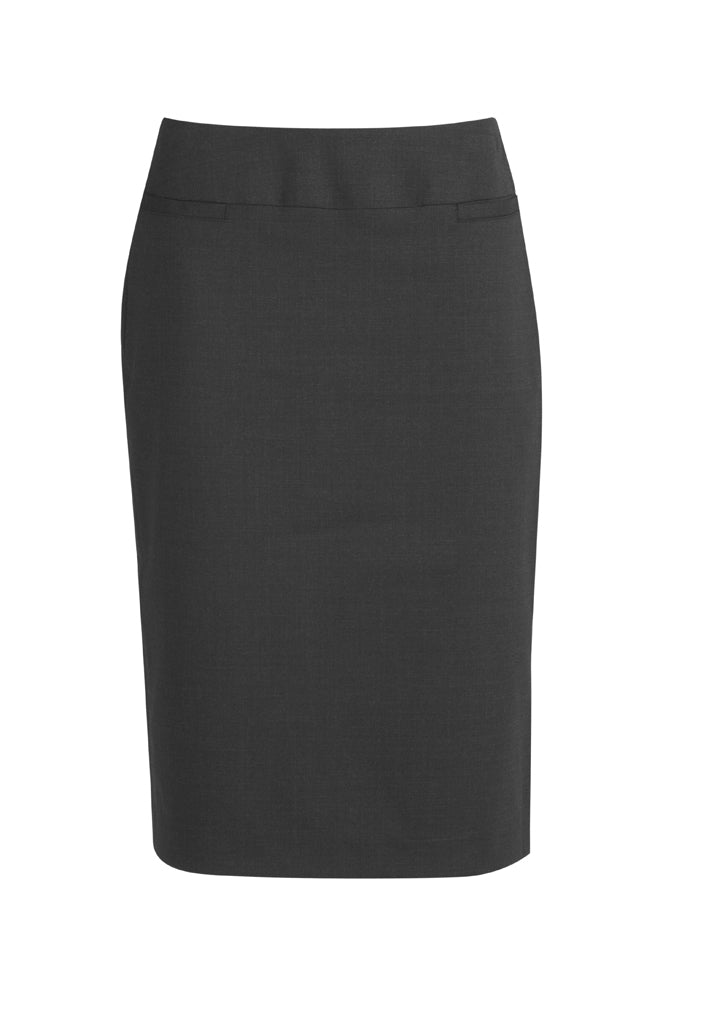 Biz Corporates Ladies Wool Blend Relaxed Lined Skirt - 24011