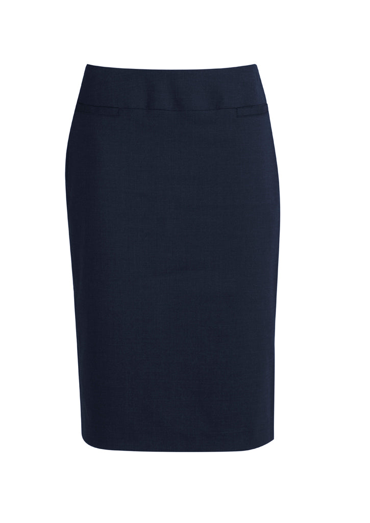 Biz Corporates Ladies Wool Blend Relaxed Lined Skirt - 24011