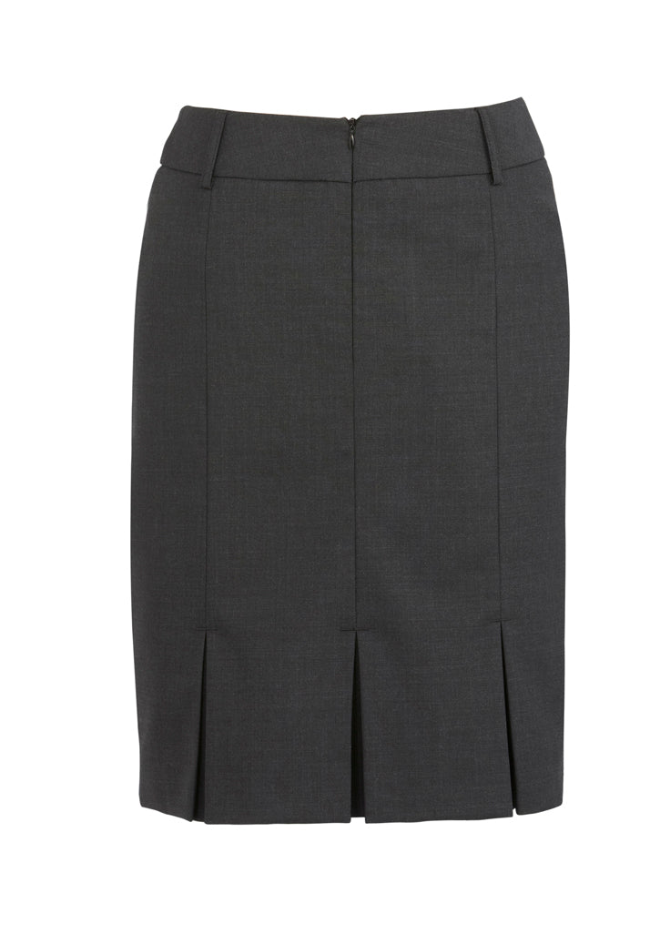 Biz Corporates Ladies Wool Blend Multi Pleat Skirt - 24015