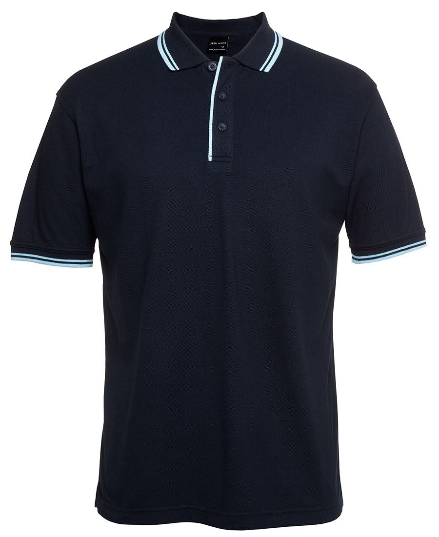 JBs Mens Poly/Cotton Contrast Polo - 2CP