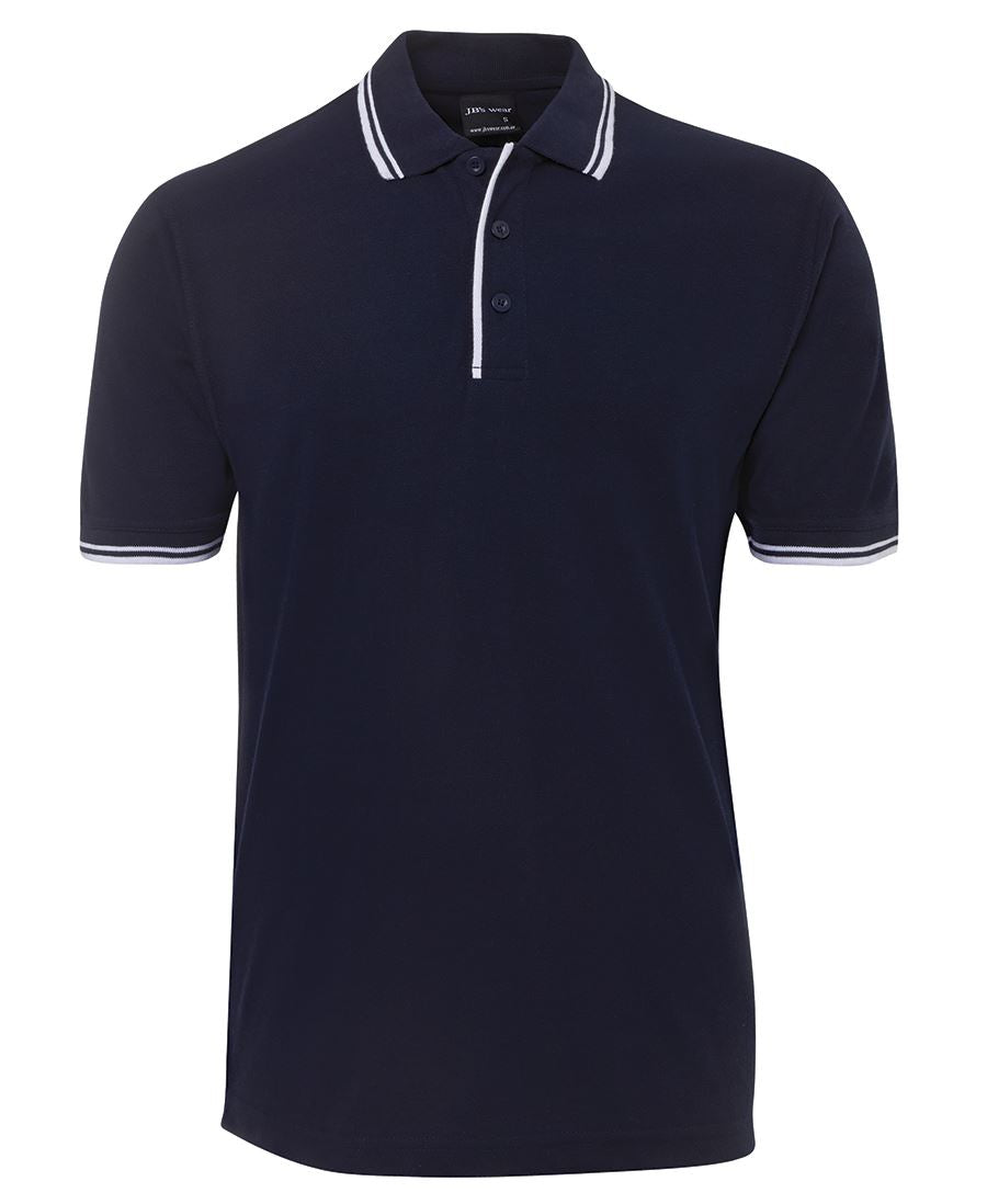 JBs Mens Poly/Cotton Contrast Polo - 2CP