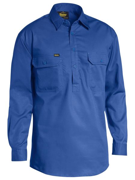 Bisley Closed Front Lightweight L/S Shirt - BSC6820