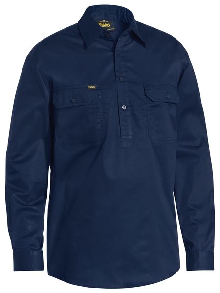 Bisley Closed Front Lightweight L/S Shirt - BSC6820