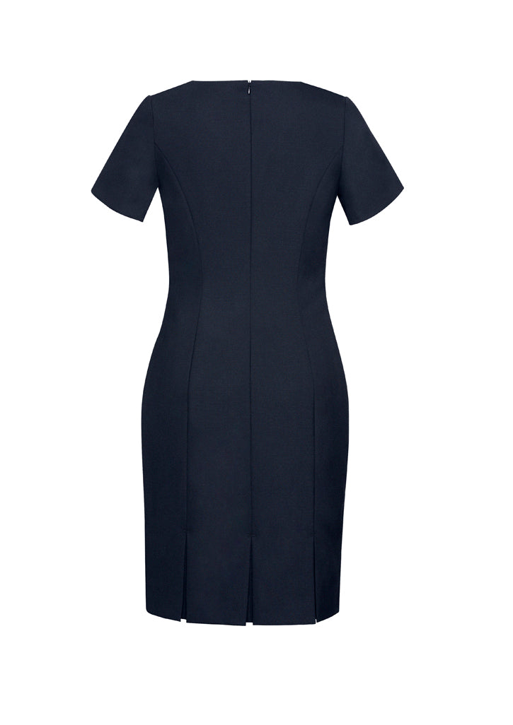 Biz Corporates Ladies Wool Blend S/S Shift Dress - 34012