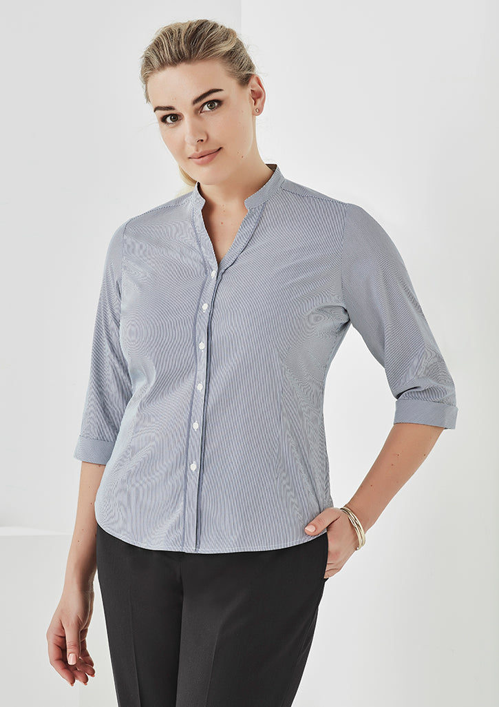 Biz Corporates Ladies Bordeaux 3/4 Sleeve Shirt