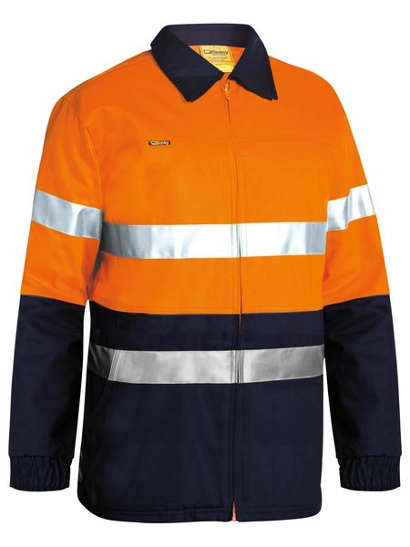 Bisley Taped HiVis Drill Jacket - BK6710T