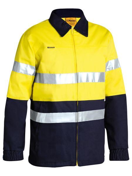 BISLEY BK6710T TAPED HIVIS DRILL JACKET