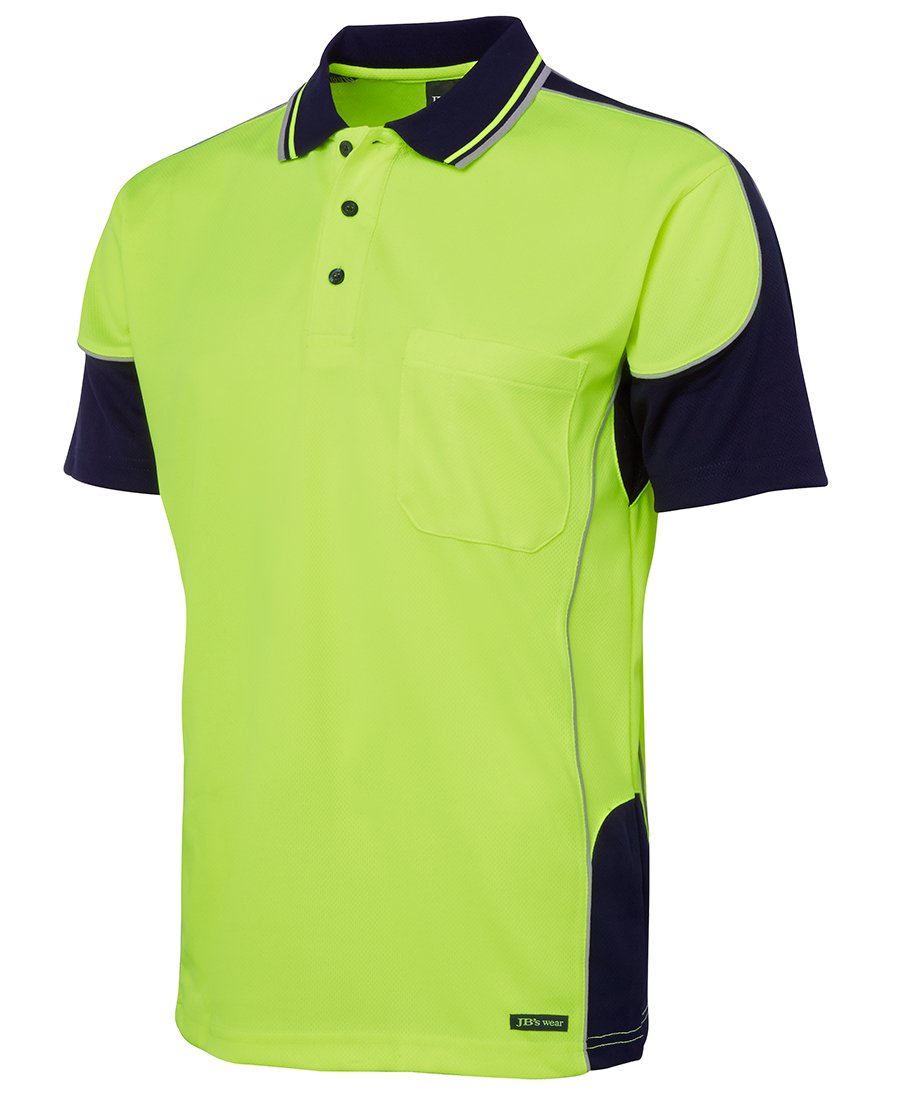 JBs 6HCP4 HIVIS CONTRAST PIPING POLO