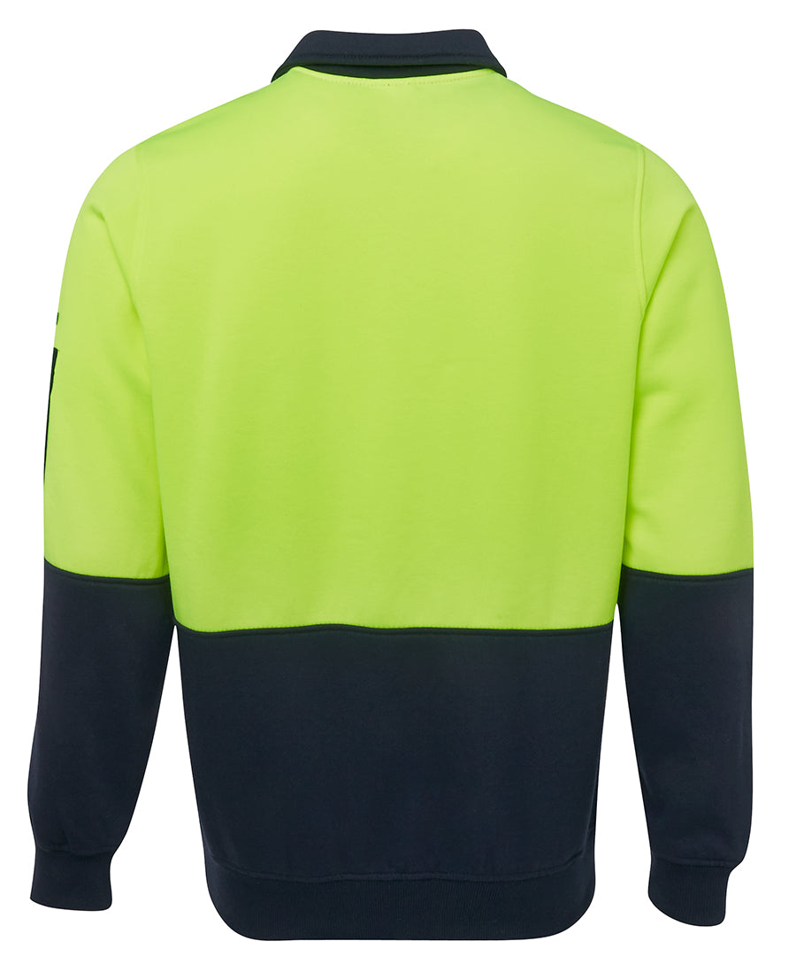 JBs HiVis Half Zip Fleecy Jumper - 6HVFH